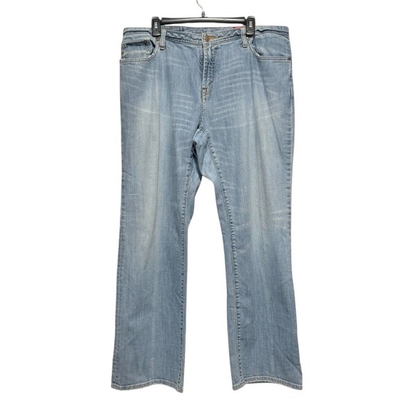 Seven7 Bootcut Light Wash Blue Denim Stretch Jeans Womens Size 18 - Picture 1 of 12